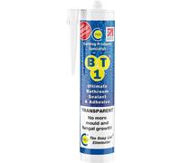 C-Tec BT1 Bathroom Sealant , Adhesive, Anti-Fungal & Anti-Mould - Transparent / Clear