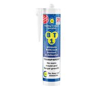 C-Tec Bt1 Clear Polymer-Based Bathroom & Kitchen Cartridge Sanitary Sealant, 290Ml