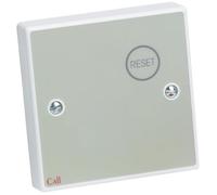 C-Tec NC809DB Conventional Button Reset Point - Remote Call Cancel Unit for 800 Series Call System, Fits Standard 25mm Single Gang Back Box Without Braile Label