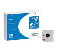 C-Tec PDA200E AKM1 Hearing Loop Kit for Meeting/Seminar Rooms (200m2), Wall-Mountable Amplifier, APM Omni-Directional Microphone, BS EN 60118-4 Compliant