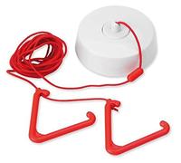 C-TEC QUANTEC QT607 Toilet Alarm Ceiling Pull Unit 3M Cord, 2X Pull Bangles