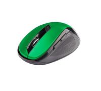 C-TECH WLM-02G RF Wireless Optical 1600DPI Right-hand Black, Green mice - Mice (Right-hand, Optical, RF Wireless, 1600 DPI, Black, Green)