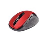 C-TECH WLM-02R Wireless Optical RF Mouse 1600 DPI Right-Handed Black, Red - Mouse (Right Handed, Optical, RF Wireless, 1600 DPI, Black, Red)