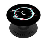 C Test Image Nerd Gamer Snatch Disorder Error PopSockets Adhesive PopGrip
