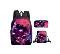 (C, Three-piece set) New Digital Circus Children's School Bag THE AMAZING DIGITAL CIRCUS Student Backpack Three-piece Set