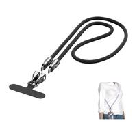 C to C 240W Charging Cable with Wearable Bracelet, 2-in-1 5A Fast USB-C Cable Phone Wrist Strap Lanyard, Wearable Charger Cables with Anti-Entanglement Nylon Braided Design (Black,1.2m/47.24in)