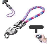C to C 240W Charging Cable with Wearable Bracelet Design, 2 in1 Data Transfer & Phone Charger, Portable Fashion Fast Charger Cable for Laptop, Tablet, Smart Phone (Pink,0.3m/11.81in)