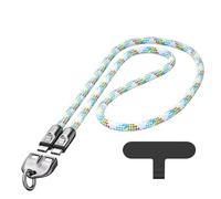 C to C 240W Charging Cable with Wearable Bracelet Design, Crossbody Type-C Cord, Phone Lanyard Built in Cable for Most Phones (Blue,1.2m)