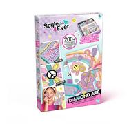 C Toys Diamant'Art Refill Kit with 200+ Accessories and 1000 Rhinestones - Compatible with Diamond Art LED Case - Includes Pencil, Tray, Poster and Storage Tins