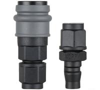 C Type Quick Connect Air Fitting 1/4" Plastic 2Pcs(SP40+PP40) | One-hand push connection, secure seal, prevents leaks, fits standard C-type lines, compressor ready