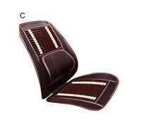 (C) Universal Cover S!! Massage Wood Beads Car Seat Summer Cooling Mesh Cushion
