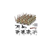 (C) War II the British and German armies Desert Military Sodiers Weapons Minifigures Kids Toys Gifts
