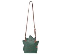 C-ZOFEK Renaissance Belt Pouch Leaf Shape Purse Ren Faire Bag Medieval Drawstring Waist Pack Fairy Cosplay Costume, Green, One Size, Renaissance Medieval