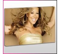 C080 Mariah Carey Brilliant Smile Framed Ready To Hang Canvas Print, Celebrity Icons, Pop Street Wall Art, Picture