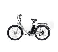 C1 Electric Bike - City Bike, White, 7-Speed, 6-8hr Charging Time, 55km Range, Up to 25km/h, Anti-Skid Tires - Electric Bicycle for Men and Women - EB017S261W [2025]