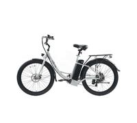 C1 Electric Bike - City Bike, White, 7-Speed, 6-8hr Charging Time, 55km Range, Up to 25km/h, Anti-Skid Tires - Electric Bicycle for Men and Women - EB017S261W [2025]
