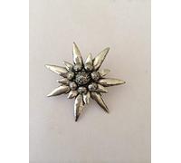 C1 Large Edelweiss pin badge fine english pewter pin badge with a prideindetails gift package