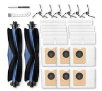 C10 Accessories for eufy C10 Robot Vacuum, 22 Pack Replacement Parts Include: 2* Main Rolling Brush, 6* Washable Filter, 6* Side Brush, 6* Dust Bag, 2* Cleaning Tool