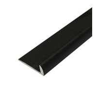 C10 Anodised Aluminium Lvt Edging Profile Threshold For 5mm Flooring - Black, 0.9M
