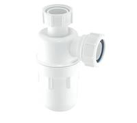C10 Bottle Trap White 40MM, Compression Connection, Polypropylene Construction, 75mm Water Seal, 1 in Pack