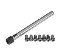 C10-ER8A-100 Spring Collet Chuck Holder with 7pcs ER8 Spring Collet Set for CNC Milling Lathe Tool