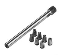 C10 ER8A 100L Collet Chuck Holder, 7pcs ER8 Spring Collet Set CNC Straight Shank Tool Holder 2-5mm