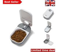 C100 Pet Feeder: Battery-Powered & Dishwasher-Safe - Ideal for Cats & Small Dogs