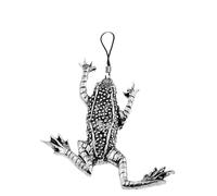 C11 Leaping Frog English Pewter Emblem Mobile Phone Charm, 4cm Cord, Gift Packed