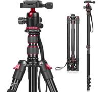 C11 Professional DSLR Camera Tripod 2-in-1 Multifunctional Monopod Expandable Photography Video Live Stands with 360 Panoramic Adjustable Height Lightweight Portable for Microslr Mobile Phone