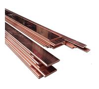C110 Pure Copper Bus Bar 3mm x 40mm x 48.82 inch - 2Pcs High Conductivity Flat Copper Bars for Electrical(L: 76.77 in/1950mm)