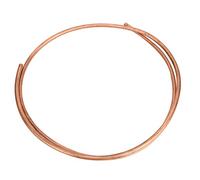C1100 T2 Copper Tube Pipe, 2m Soft Coil Tubing for Refrigerator and Air Conditioner, OD 9.5mm / .9mm, High Temperature and Oxidation, Durable Copper