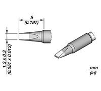C115-221 C115221 Soldering tip, screw-on, 1.3 x 0.3 mm, Nano, JBC TOOLS