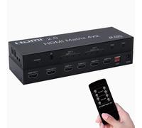 C11D HDMI Matrix Splitter 4x2 HD 4K 4 In 2 Out Switch Distributor For PC DVD