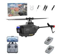 C127AI Scout Drone with 1080P Camera & 5G Transmission, 2.4G 4CH Single-Rotor Brushless RC Helicopter with Altitude Hold & Optical Flow for AI Tracking - RTF
