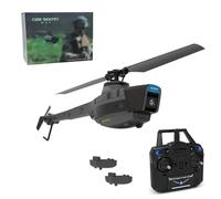 C128 Scout Drone with 1080P Camera - Military Grade Remote Control Helicopter for Aerial Reconnaissance, 2.4G 4CH, 6-Axis Gyro, Ideal for Adults and Beginners (Includes 3 Batteries)(2 Batteries)