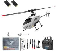 C129 V2 RC Helicopter with 6-Axis Gyro, 2.4G 4CH Flybarless 3D Flips RC Helicopter with Altitude Hold & One-Key Take-Off/Landing for Adults Beginners- RTF
