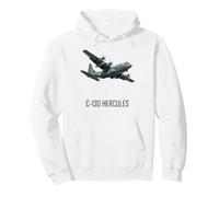 C130 Hercules Geometric Transport Aircraft Graphic Pullover Hoodie
