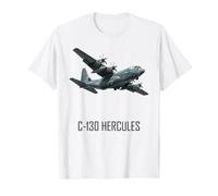 C130 Hercules Geometric Transport Aircraft Graphic T-Shirt