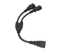 C14 to C15 Power Adapter, Y Shape Power Cord Splitter, 1 in 2 Out C14 to Dual C15 Cord, IEC320 C14 to 2 X C15 Power Cord Extension. 10A 250V. / 0.98ft