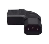 C14 to C19 Adapter High Current Left Angled Design Power Connector Copper Texture Suitable for Server Rack and PDU Net Equipment Power Link