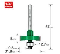 Trend Slotting Router Cutter, 1/4 Inch Shank, 12.7mm Cut, 8mm Depth | Ideal For Precise Grooving And Slotting In Wood, With Tungsten Carbide Tipped Cutting Edges For Long Life, C146X1/4TC
