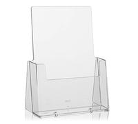 C160 Pieces taymar DIN A5 Table brochure Holder, Crystal Clear Flyer Stand, Presentation Stand, Pack of 5