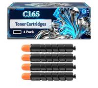 C165 Toner Cartridges Compatible for Canon imagePress C165 C170 C265 C270 Printers, With Chip Large Capacity 90000 Pages (4 Pack Black)