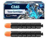 C165 Toner Cartridges Compatible for Canon imagePress C165 C170 C265 C270 Printers, With Chip Large Capacity 90000 Pages (2 Pack Black)