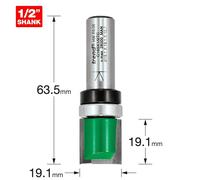 C165X1/2TC - Template Profiler 19.1 mm diameter X 19.1 mm Router Cutter of Trend