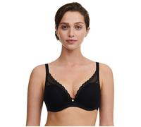 Chantelle Womens Norah Chic Plunge T-Shirt Bra - Black Polyamide - Size 36D