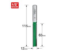 C172X1/2TC - Trend Craft Pro 12mm x 63mm 1/2in shank router cutter bit
