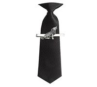 C18 Wolf English Pewter emblem on a Tie Clip (slide) Handmade in sheffield comes with PrideInDetails gift box
