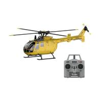 C180 1:25 Scale 2.4GHz Single Rotor RC Helicopter, 6-Axis Gyro Remote Control Helicopter RTF with Optical Flow Positioning, TOF Altitude Hold & Brushless Motor (Yellow/1 Battery)