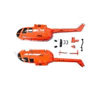 C186 BO105 E120 RC Helicopter Compatible Aircraft Spare Parts Accessories Landing Gear Motor Body Shell Bearing And More(SHELL ORANGE)
